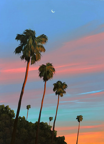 KRISTIN MOORE, California Palms (Sunset), 2025