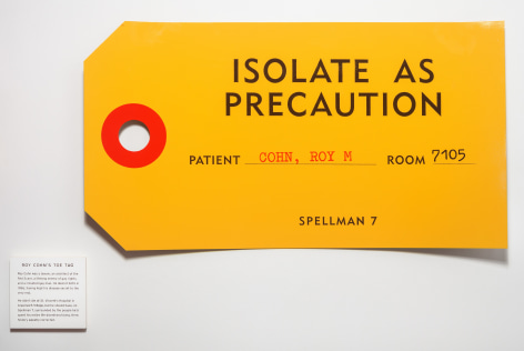 SKYLAR FEIN, Roy Cohn&#039;s Toe Tag, 2019