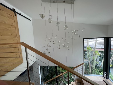 PAUL VILLINSKI, Sway (installation example of two combined, in Palladium silver)