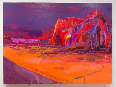 LISA SANDITZ, Purple Mountains, 2015