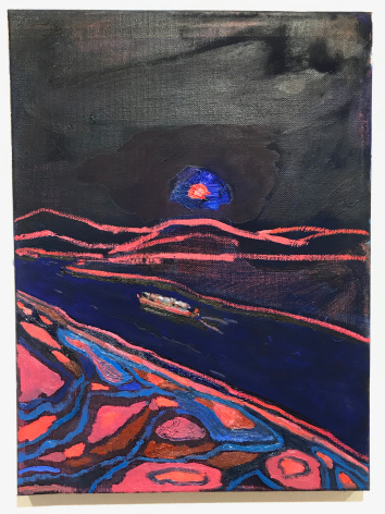 LISA SANDITZ, Landscape Color Study, Dark Barge, 2022