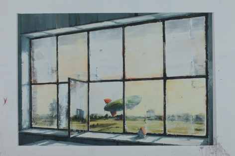 SVEN KRONER Atelerfenster L&ouml;rick, 2014