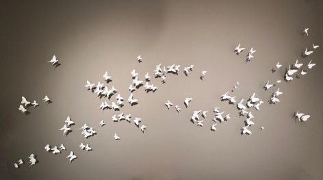 PAUL VILLINSKI, Wave (installation example in Ghost white)