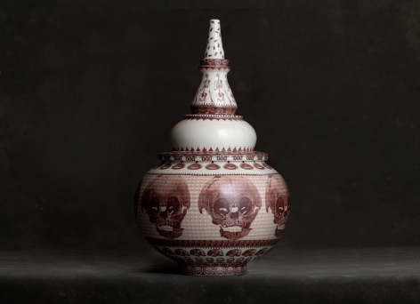 PETER OLSON, Jar with Skulls, 2019