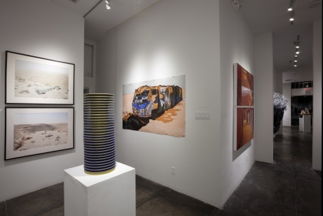 NO DEAD ARTISTS III 17th Annual National Juried Exhibition of Contemporary Art, [Back Gallery Installtion View]