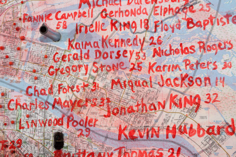 RON BECHET Why? (Is it Easier to Get a Gun Than an Education, A Gun Instead of Help?)&nbsp;[detail], 2014