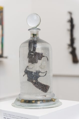 Installation View of #UNLOAD: Guns in the Hands of Artists, The Fairfield University Art Museum