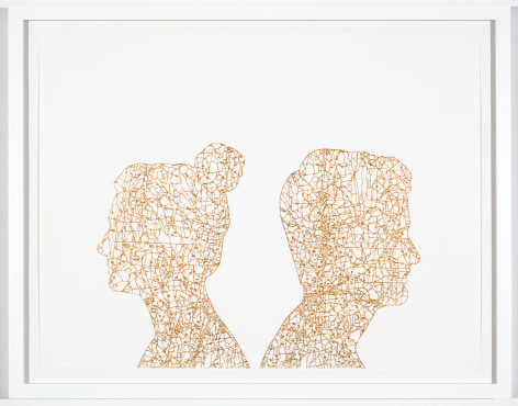 NIKKI ROSATO If I paint us (in gold) I, 2016