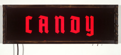 SKYLAR FEIN, Candy (lighted sign), 2019