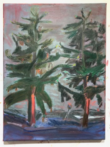 LISA SANDITZ, Landscape Color Study, Tree Flirts (Evergreen), 2022