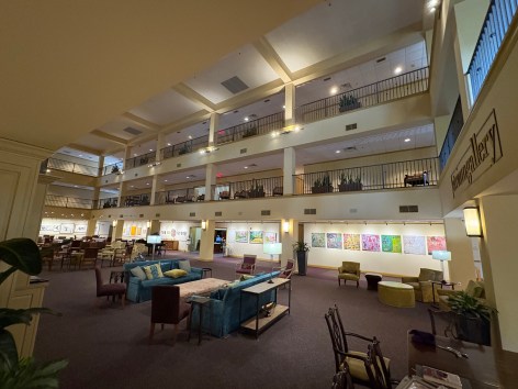 Installation view of&nbsp;Be-Causeway&nbsp;at The Christwood Atrium Gallery