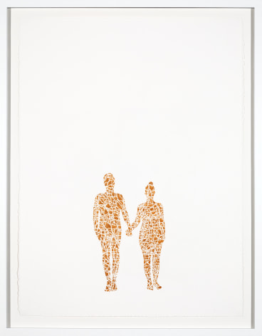 NIKKI ROSATO If I paint us (in gold) III, 2017