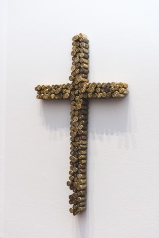 Installation View of #UNLOAD: Guns in the Hands of Artists, The Fairfield University Art Museum