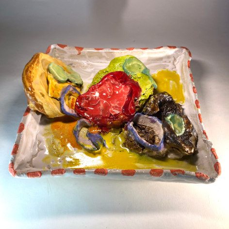 JENNY DAY, Cheeseburger Plate, 2025