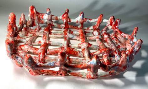 JENNY DAY, Plaid Basket, 2025