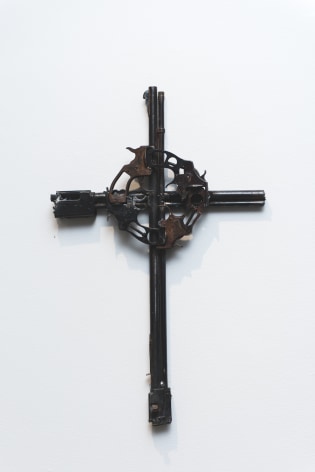 Installation View of #UNLOAD: Guns in the Hands of Artists, The Fairfield University Art Museum