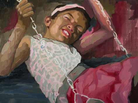 RUTH OWENS  Swingtime, 2019  oil on canvas  30h x 40w in