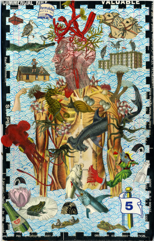 MICHAEL PAJON Baptised by the Sea in Flayed Skin and Coral Crown, 2014