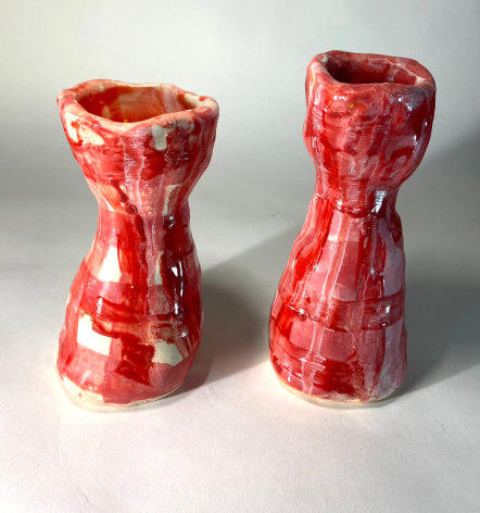 JENNY DAY, Plaid Candle Holder, 2025