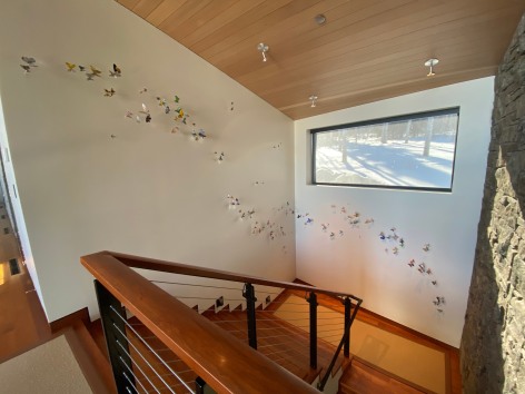 Paul Villinski is most regarded for his bespoke, site-specific installations that appear in numerous museum, corporate, and private collections worldwide. The artist develops unique installations created specifically to complement the particular wall or architectural space. Working closely with the artist and gallery, the client collaborates in the creation of this work as they, themselves, determine the color/finish, pattern/composition, and overall aesthetic.,  