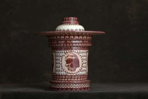 PETER OLSON, Reliquary (Death and Skulls), 2019