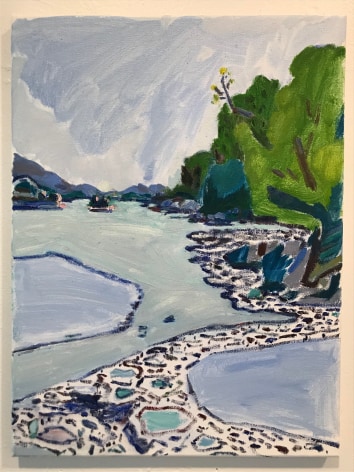 LISA SANDITZ, Landscape Color Study, Blue Bays, 2021