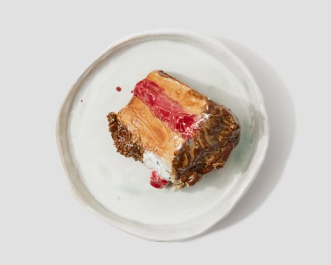 JENNY DAY, Cake (Slice of Cherry Cake on Plate), 2023