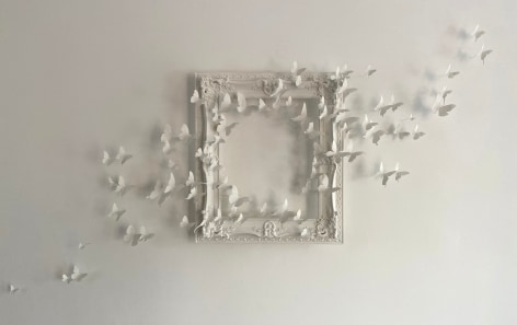 Paul Villinski is most regarded for his bespoke, site-specific installations that appear in numerous museum, corporate, and private collections worldwide. The artist develops unique installations created specifically to complement the particular wall or architectural space. Working closely with the artist and gallery, the client collaborates in the creation of this work as they, themselves, determine the color/finish, pattern/composition, and overall aesthetic.,  