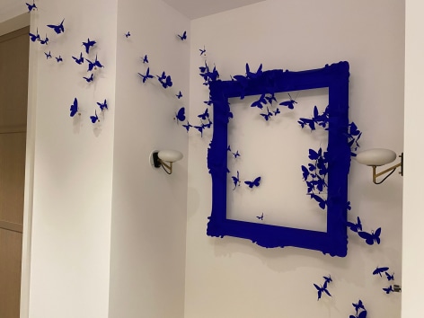 Paul Villinski is most regarded for his bespoke, site-specific installations that appear in numerous museum, corporate, and private collections worldwide. The artist develops unique installations created specifically to complement the particular wall or architectural space. Working closely with the artist and gallery, the client collaborates in the creation of this work as they, themselves, determine the color/finish, pattern/composition, and overall aesthetic.,  