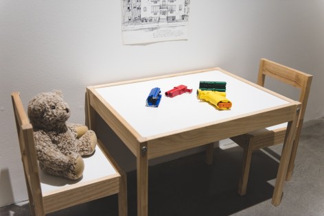 Installation View of #UNLOAD: Guns in the Hands of Artists, The Fairfield University Art Museum