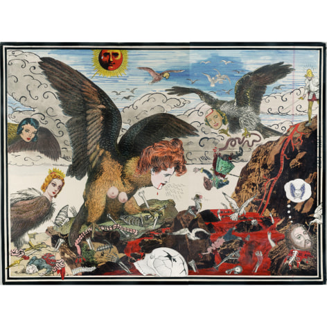 MICHAEL PAJON She Perched Upon the Ruins of Men, 2016