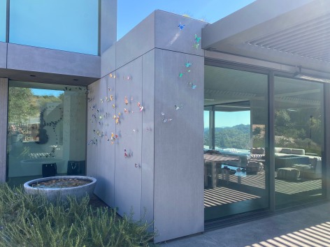 Paul Villinski is most regarded for his bespoke, site-specific installations that appear in numerous museum, corporate, and private collections worldwide. The artist develops unique installations created specifically to complement the particular wall or architectural space. Working closely with the artist and gallery, the client collaborates in the creation of this work as they, themselves, determine the color/finish, pattern/composition, and overall aesthetic.,  