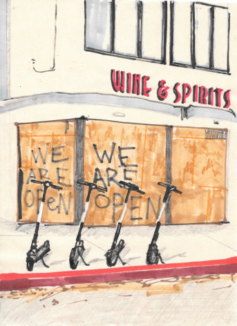 RICHELLE GRIBBLE, Quarantine Life: Daily Art Project in Shelter-in-Place, 76, 2020