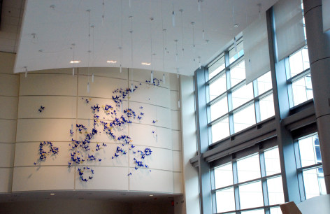 Paul Villinski is most regarded for his bespoke, site-specific installations that appear in numerous museum, corporate, and private collections worldwide. The artist develops unique installations created specifically to complement the particular wall or architectural space. Working closely with the artist and gallery, the client collaborates in the creation of this work as they, themselves, determine the color/finish, pattern/composition, and overall aesthetic.,  