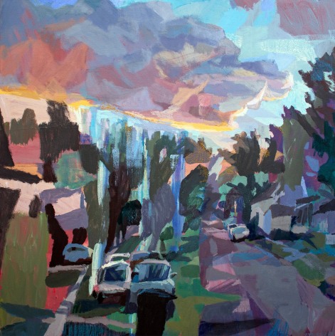 landscape painting in oil paint by Ben Hamburger
