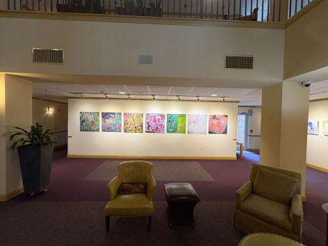 Installation view of&nbsp;Be-Causeway&nbsp;at The Christwood Atrium Gallery