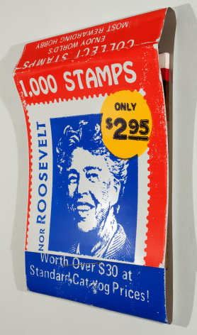 SKYLAR FEIN 1000 Stamps (Eleanor Roosevelt)&nbsp;[side view], 2014