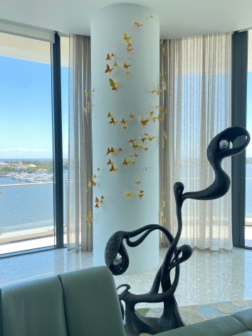 PAUL VILLINSKI, Vector (installation example, in Dawn gold encaustic)