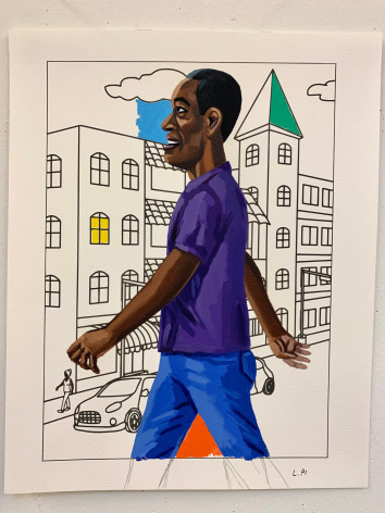 LAMAR PETERSON, Crossing 4th Street, 2021