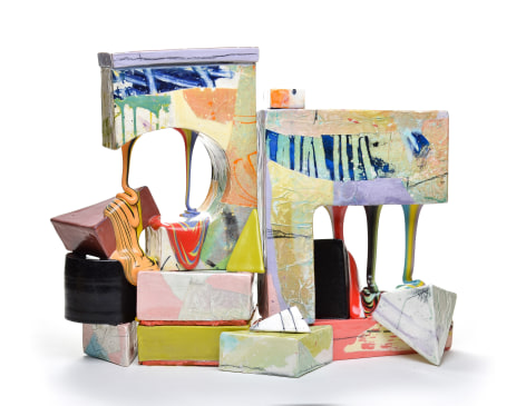 LAUREN MABRY, Glaze Flow Blocks (20.03), 2020