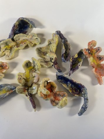 JENNY DAY, Ceramic Leaves, 2023