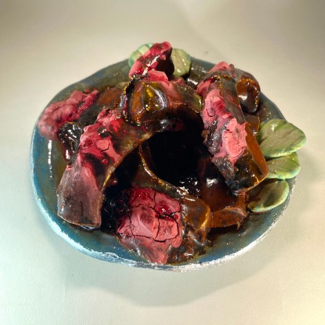 JENNY DAY, Ribs Plate with Pickles, 2025