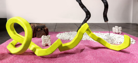 GINA PHILLIPS, Yellow Script, 2020