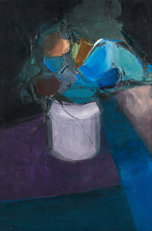 Donald Hamilton&nbsp;Fraser Table with Blue Flowers, 1957