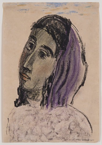 Max&nbsp;Weber Woman with a Purple Scarf, 1921