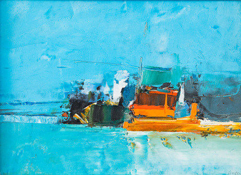 Donald Hamilton&nbsp;Fraser Port - Blue and Orange, 1966
