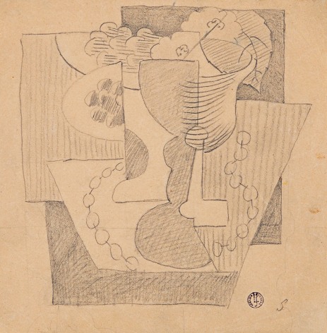 L&eacute;opold Survage Nature Morte au Compotier, c. 1919