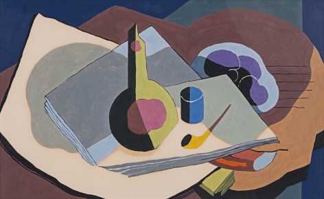 Still Life with Pipe and Bottle, 1934