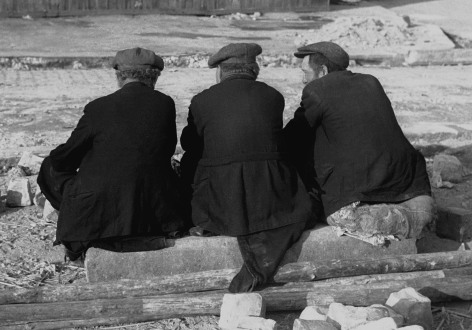 Three Men from Behind, Paris, 1935