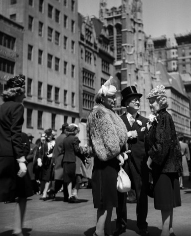 At the Easter Parade, New York, 1946